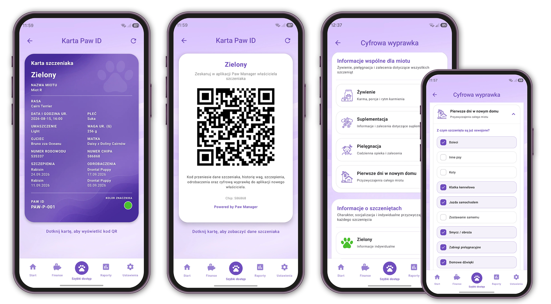 Paw ID, kod QR i Cyfrowa Wyprawka – wszystko, czego potrzebuje nowy właściciel.
